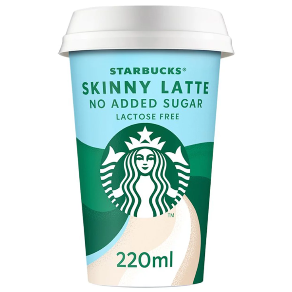 Starbucks Skinny Latte No Added Sugar Carton Drinks 10 x 220ml